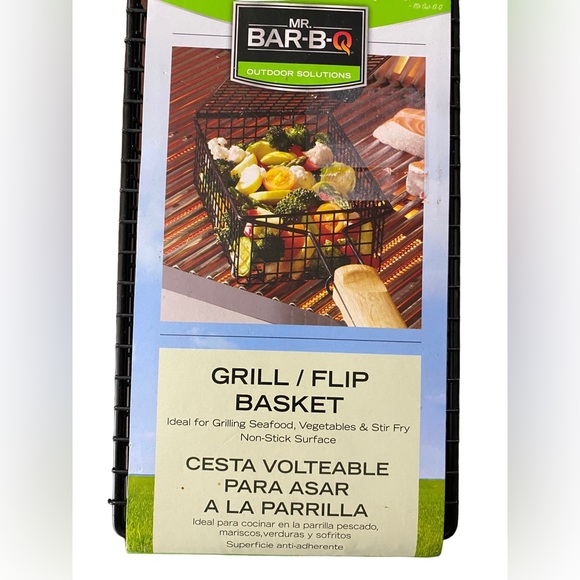 NWT- Mr. Bar-B-Q grill/flip basket - Picture 2 of 5